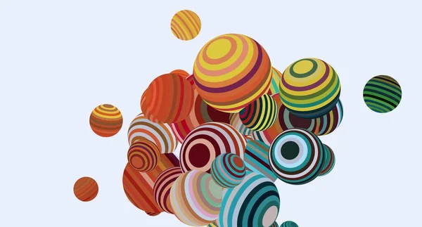 Fondos Abstractos Ilustración Con Globos Multicolores Arte Contemporáneo Paleta Digital —  Fotos de Stock