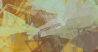 Soyut arka plan sanatı. 2D çizim. Etkileyici yağlı boya resim. Tuvalde fırça darbeleri. Modern sanat. Çok renkli arkaplan. Çağdaş sanat. İfade. Sanatsal dijital palet.