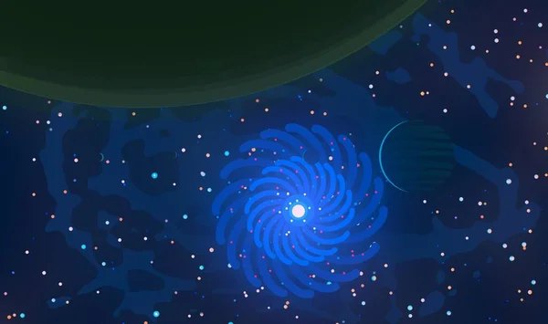 Глубокое Космическое Звездное Поле Универсум Заполнен Звездами Планетами Дальний Космос — стоковое фото