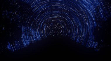 Radyal bulanık yıldızlı soyut bir arkaplan. 3 boyutlu illüstrasyon. Kusursuz döngü