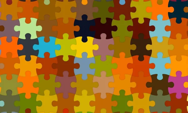 Modern Digital Abstract Jigsaw Puzzle Background — Stock Photo, Image