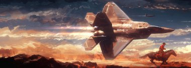 Soyut bilim kurgu geçmişi, fütüristik duvar kağıdı ve teknoloji konsepti. Veri bağlantısı ve uzayın derinliklerindeki gelecekteki robot gezegen. Uzaylılar ve klon mühendisliği 