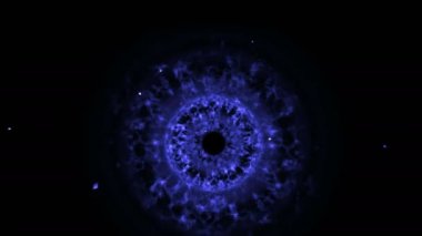 Şok dalgaları patlama parçacıkları ile