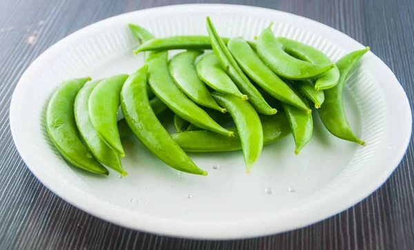 Green beans isolated on a white background