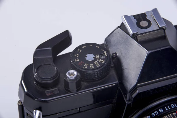Крупный План Ретро Ручной Пленочной Камеры — стоковое фото