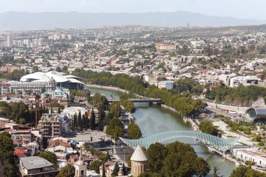 Kentsel şehir manzarası, Tiflis, Gürcistan 