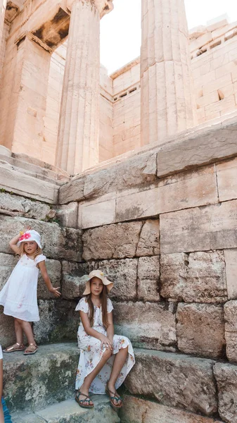 Two Sisters Ancient Ruins Background — Stockfoto