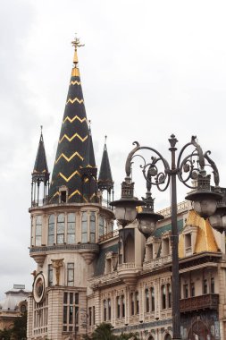 Güzel şatonun manzarası