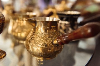 Yakın çekim nargile kahve fincanı, yakın çekim..