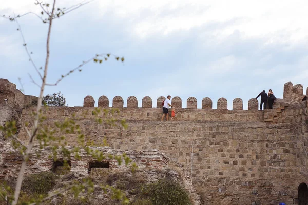 Вид Замок Средневекового Города — стоковое фото