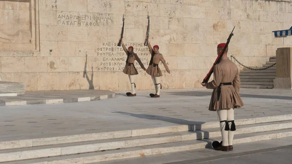 Greek Guard Change Ceremony Athens — Stock Photo, Image