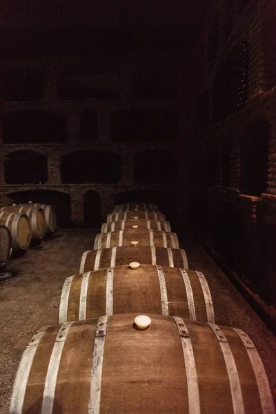 Wine Barrels Cellar — Stock Photo, Image