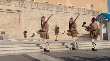 Yunanistan 'da yürüyüş askerleri