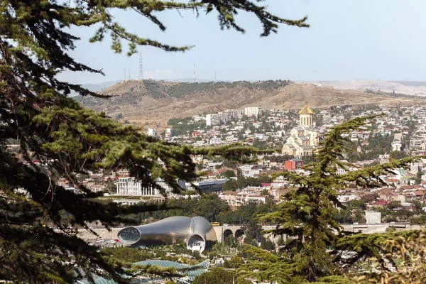 그루지야에서 바라본 도시의 꼭대기 — 스톡 사진