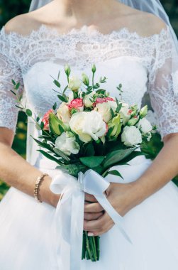 Gelin buketi, güzel çiçekler, buket