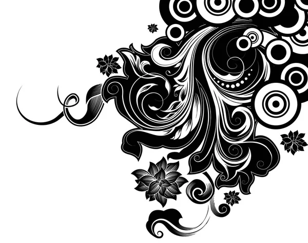 Elemento de diseño floral — Vector de stock