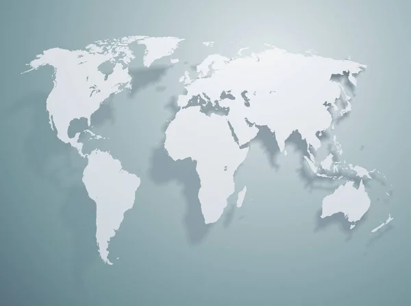 Wereld kaart ontwerp. — Stockvector