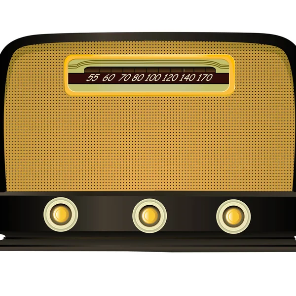 Ancienne illustration radio — Image vectorielle