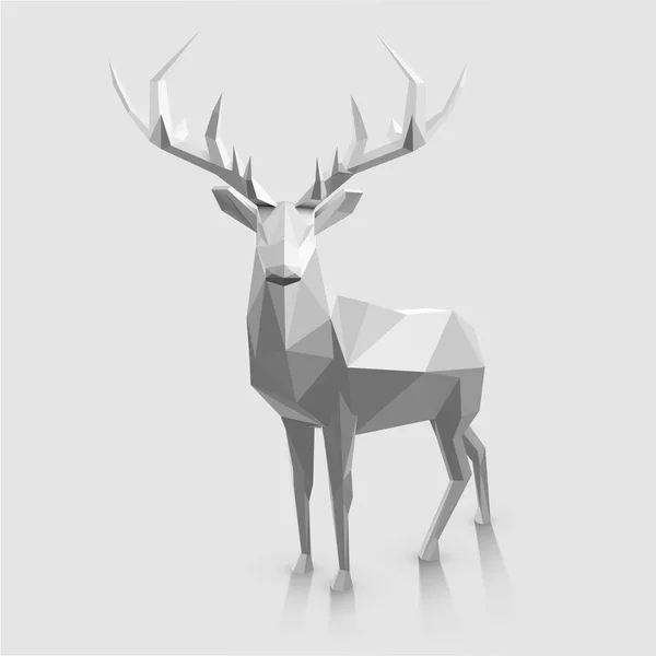 Polygonal djur illustration — Stock vektor