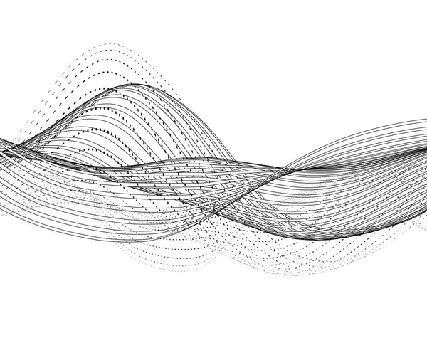Fond d'onde vectorielle abstrait — Image vectorielle