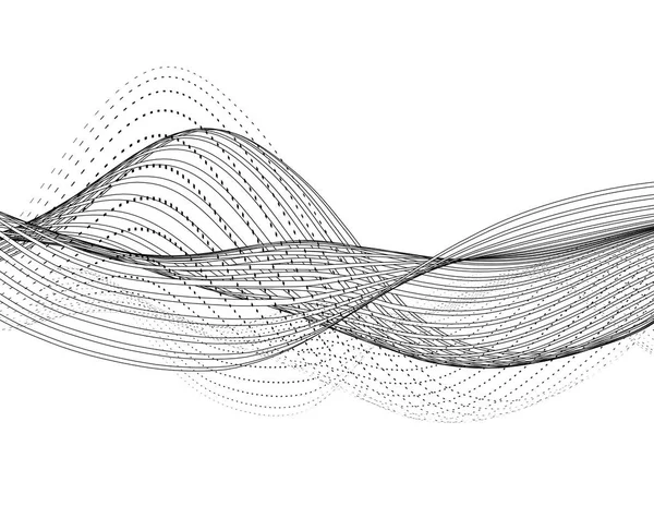 พื้นหลังคลื่นเวกเตอร์อักษร — ภาพเวกเตอร์สต็อก