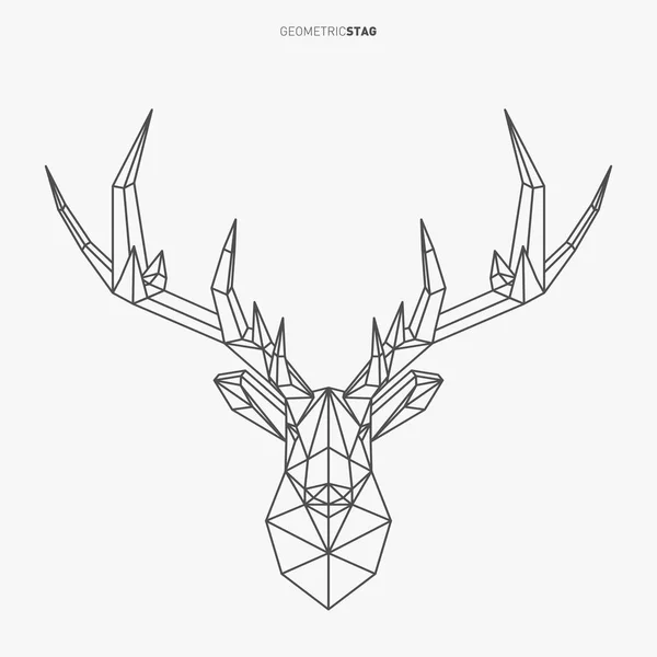 Geometryczne Stag — Wektor stockowy