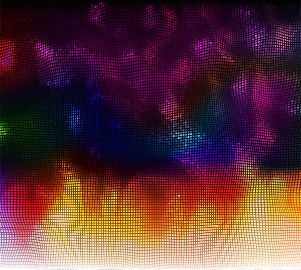 波ピクセルを持つベクトル抽象的な背景 カラーハーフトーンの質感 — ストックベクタ