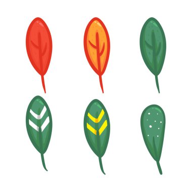 Çizgi filmdeki ağaç yaprağı.