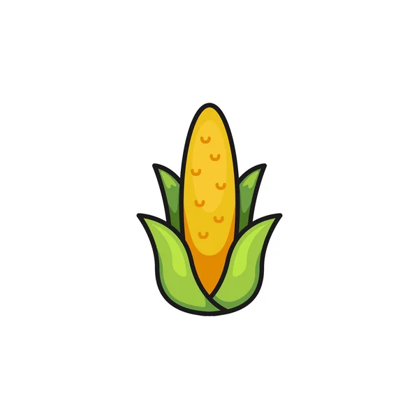 Simple corn logo icon symbol illustration vector — ストックベクタ