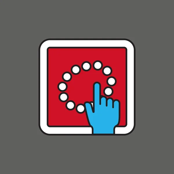 Kostbare sieraden winkel touch winkelen pictogram app website of reclame — Stockvector