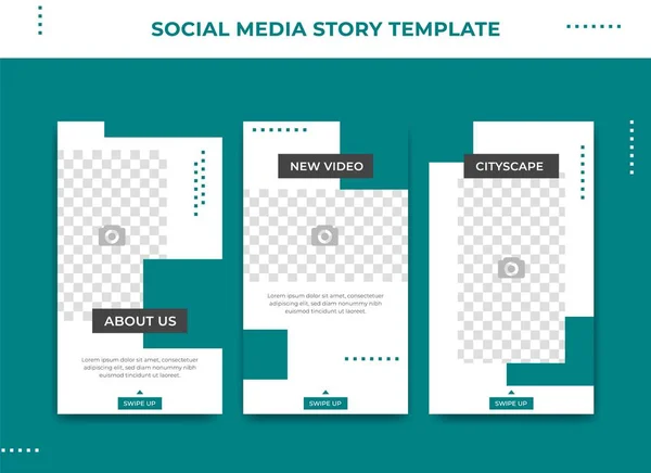 Instagram story template in modern and simple metro style good also for brochure, flyer or social media ad — Stock Vector