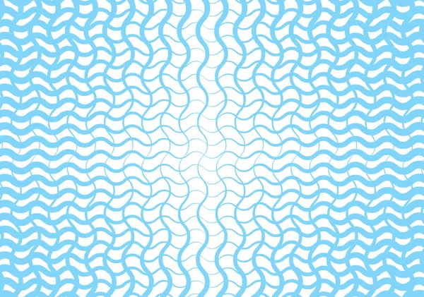 Abstrakte blaue Welle, die Linien überschneidet. Entlastungswelle mit Gefälle. Vektor Illustration Vorlage, Hintergrund. — Stockvektor