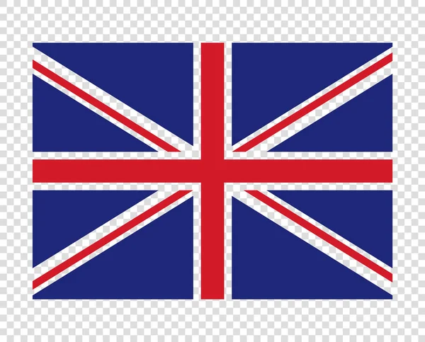 Drapeau britannique, modèle, icône du drapeau britannique. Élément vectoriel isolé sur fond transparent . — Image vectorielle