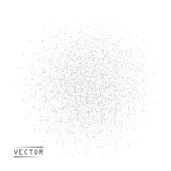 Анотація векторних круглих частинок, зерен піску, градієнтного шуму. Гранд-текстура накладається з тонкими розчинними частинками на ізольованому білому тлі. Можливість накладання . Стокова Ілюстрація