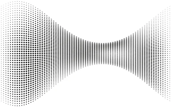 Polotónovaný abstraktní prvek návrhu bodu, šablona. Vektorový objekt na izolovaném světelném pozadí. — Stockový vektor