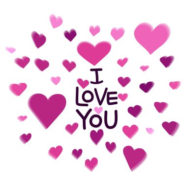 Sevgililer Günü 'nde el yazısıyla yazılmış mektuplar. 14 Şubat. Aşk ilanı.