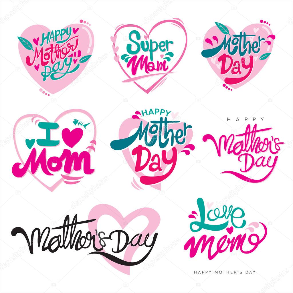 mothre's day card in vector design