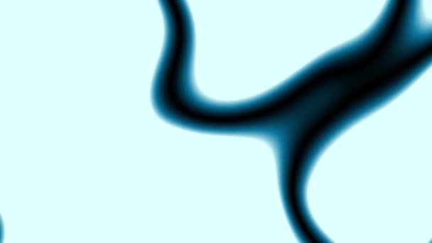 ループアニメーション。要約カラフルな波状の青の背景。3Dレンダリング. — ストック動画