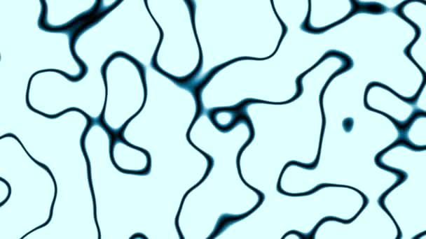 Animazione in loop. Astratto colorato ondulato sfondo blu. rendering 3d . — Video Stock