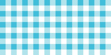 Klasik mutfak masa örtüsü ya da piknik, damalı mavi ve beyaz