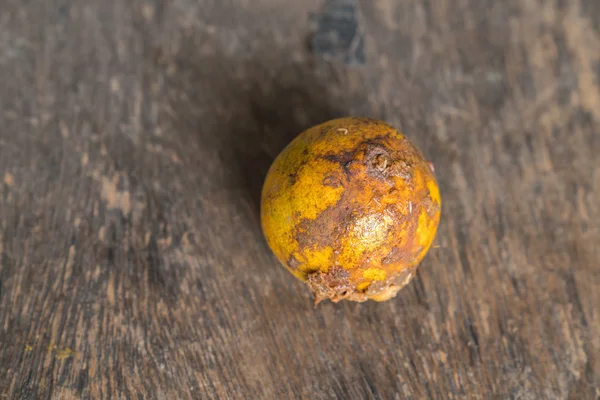 Fruits à la mandarine pourris et frais avec moisissure . — Photo