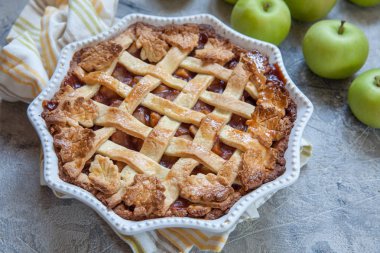 geleneksel Amerikan apple pie