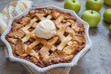 geleneksel Amerikan apple pie