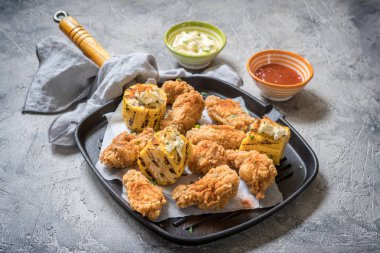 gevrek kentucky fried tavuk kanadı