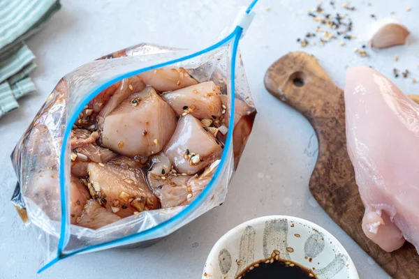Chicken Crock Pot Freezer Meals for Slow Cooking — Stok Foto