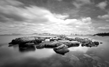 Tuzla Mercan Siyah ve Beyaz Uzun Maruziyet