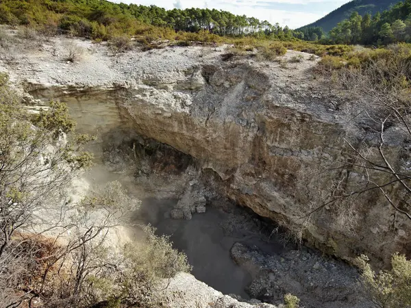 Cráter volcánico. Rotorua — Foto de Stock