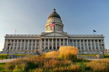 Utah eyalet başkenti. Öğleden sonra ışık. Salt Lake City, Utah ABD. 10 Eylül 2017