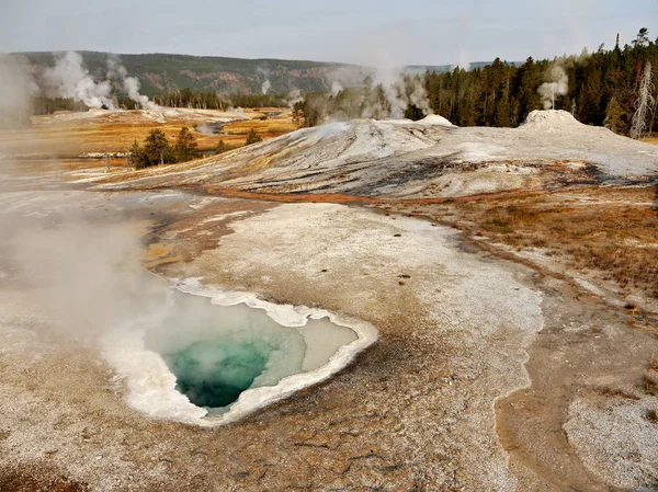 Lago Termal Color Abstracto Yellowstone — Foto de Stock