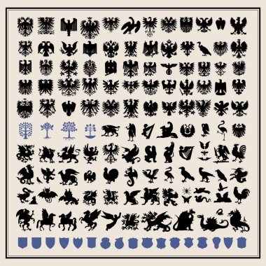 Hanedan tasarım öğeleri Silhouettes